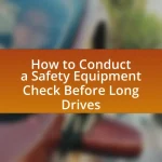 How to Conduct a Safety Equipment Check Before Long Drives
